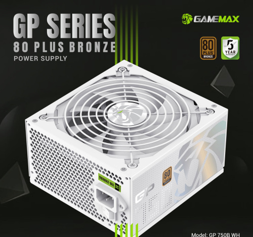 Блок живлення GAMEMAX GP 750B WH в Ноутбукер.ua фото 11
