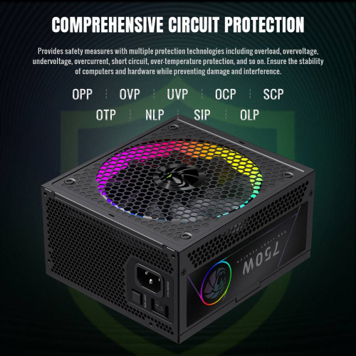 Блок живлення GAMEMAX RGB 750G в Ноутбукер.ua фото 5