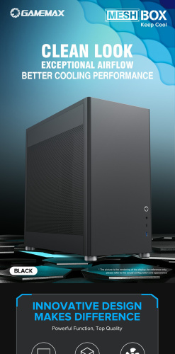 Корпус GAMEMAX MeshBox Black в Notebooker.ua фото 18