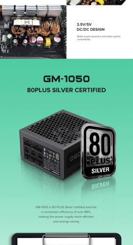 Блок живлення GAMEMAX GM-1050  Modular в Ноутбукер.ua фото 17