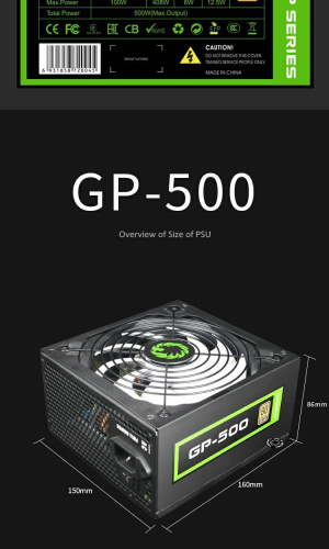 Блок живлення GAMEMAX GP-500 в Ноутбукер.ua фото 15