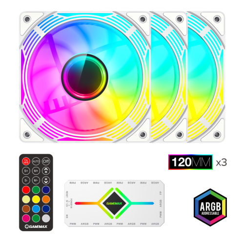 Кулер GAMEMAX KF300 WH в Notebooker.ua фото 9