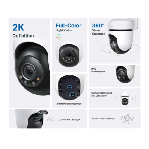 Хмарні Wi-Fi камери TP-LINK Tapo C510W в Notebooker.ua фото 3