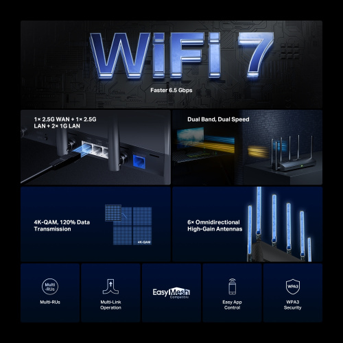 Wi-Fi роутер MERCUSYS MR37BE в Ноутбукер.ua фото 3