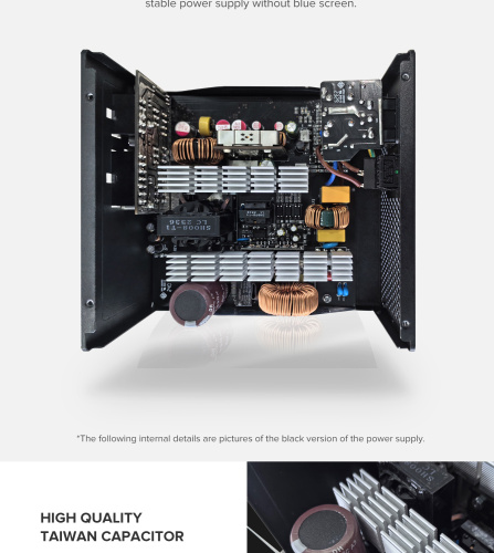 Блок живлення GAMEMAX GM-800 Modular white в Ноутбукер.ua фото 15
